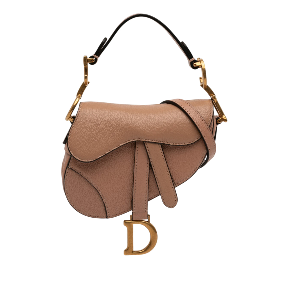 Pre-Loved Dior Micro Goatskin Saddle Bag